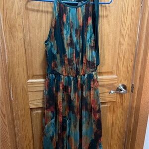 Elegant Multicolor Sleeveless Dress